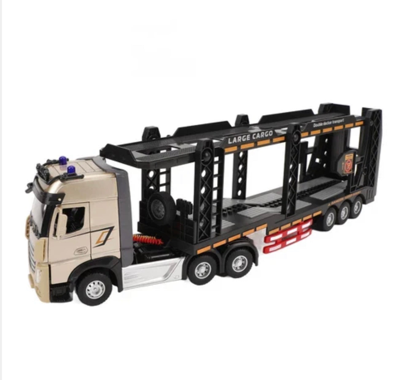 1:24 RC 2.4GHz Diecast Double-Layer Cargo Truck – Remote Control Large Truck Toy