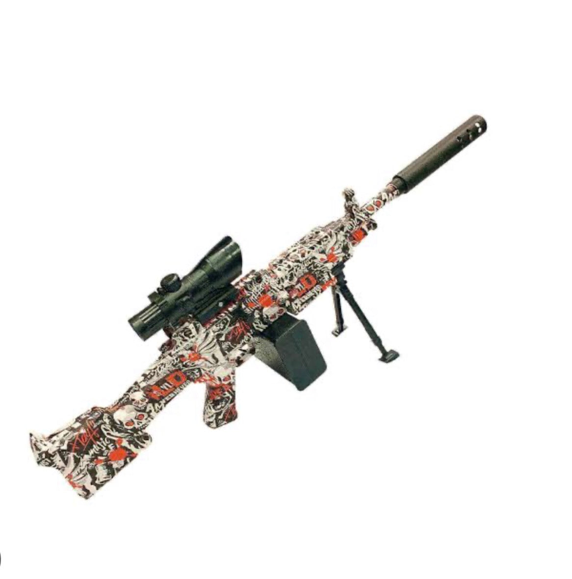 M249 Gel Blaster – Water Gel Gun with Gels & Safety Goggles