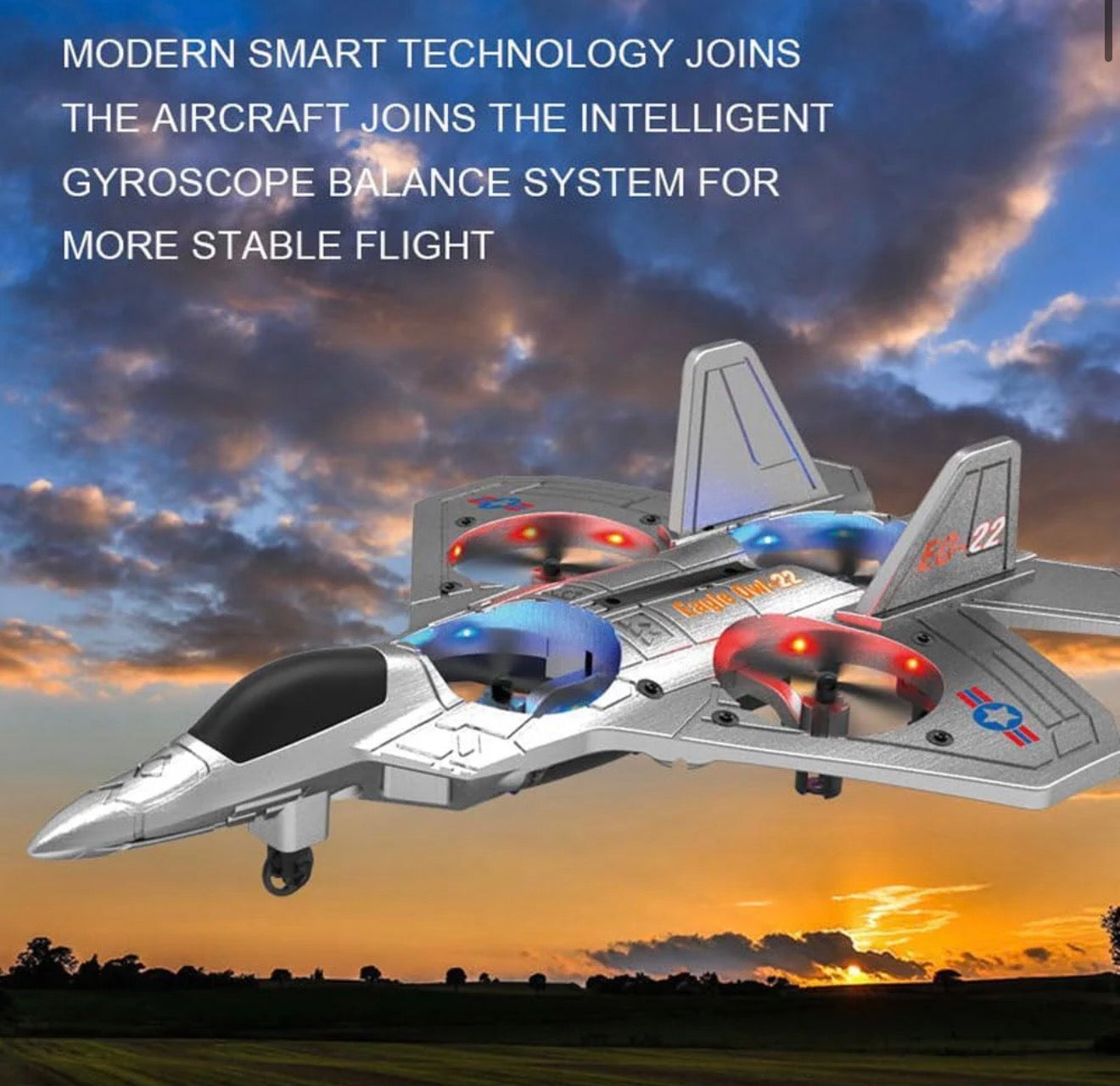 2.4GHz EVA RC Fighter Jet Plane