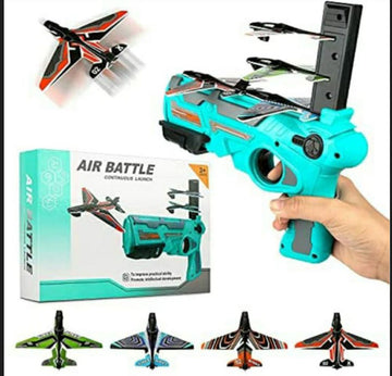 Toy Guns Out Door Airplane Shooting Toys Air Battle Continuous Launch Game for Kids
