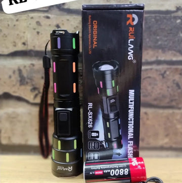 RuiLang RL-SX626 Multifunctional Flashlight – High Power & Rechargeable