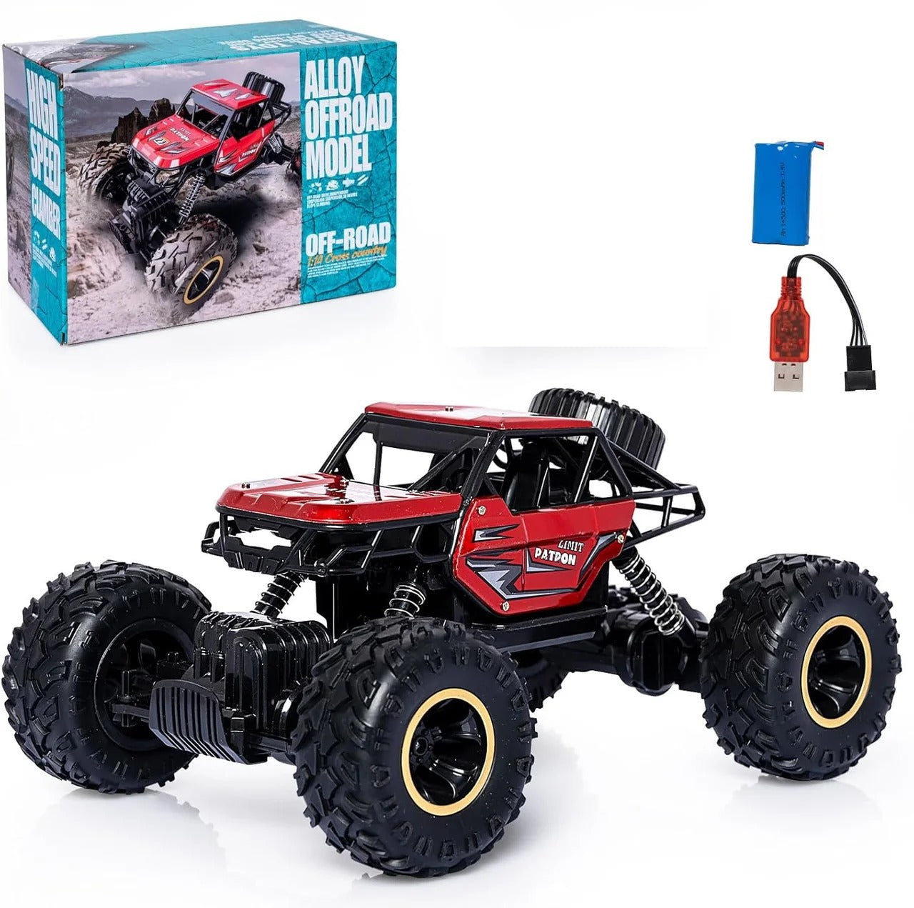 4WD High-Speed Remote Control Monster Truck | 2.4GHz Off-Road Racing Vehicle