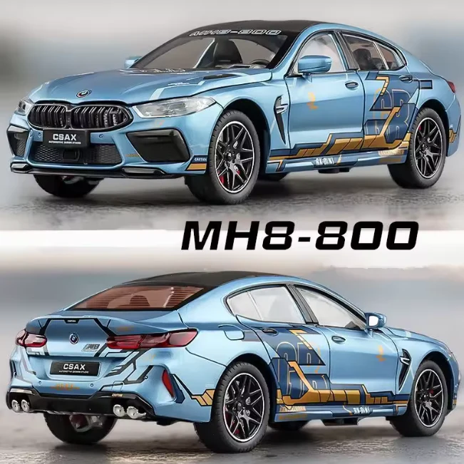 1:24 Diecast BMW M8 Model Car With Smoke