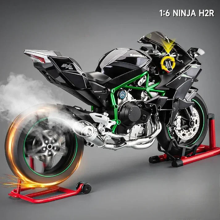 1:6 Diecast Kawasaki Ninja H2R Bootable Spray Bike