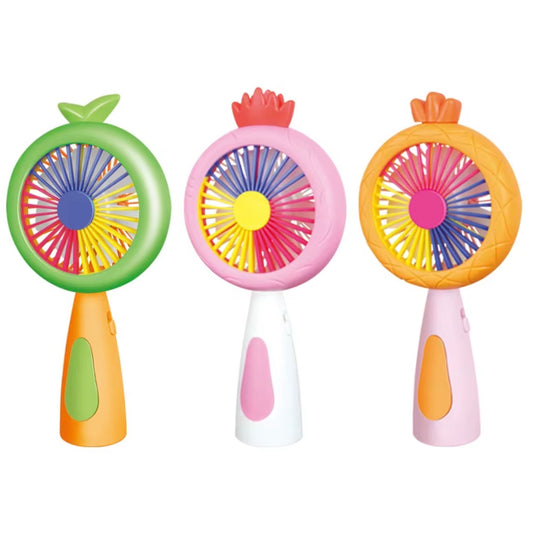 Colorful  Handheld Portable Desk Mini Fan | Toy for Kids with Light