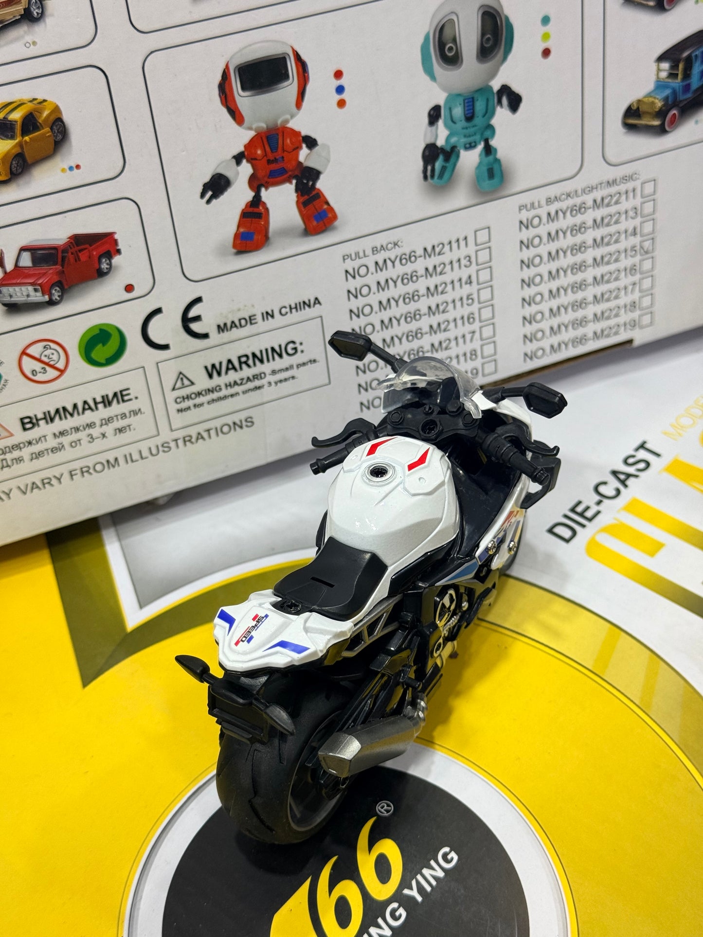 Die-Cast Pull Back Motorcycle Toy – Metal Mini Bike Model for Kids & Collectors