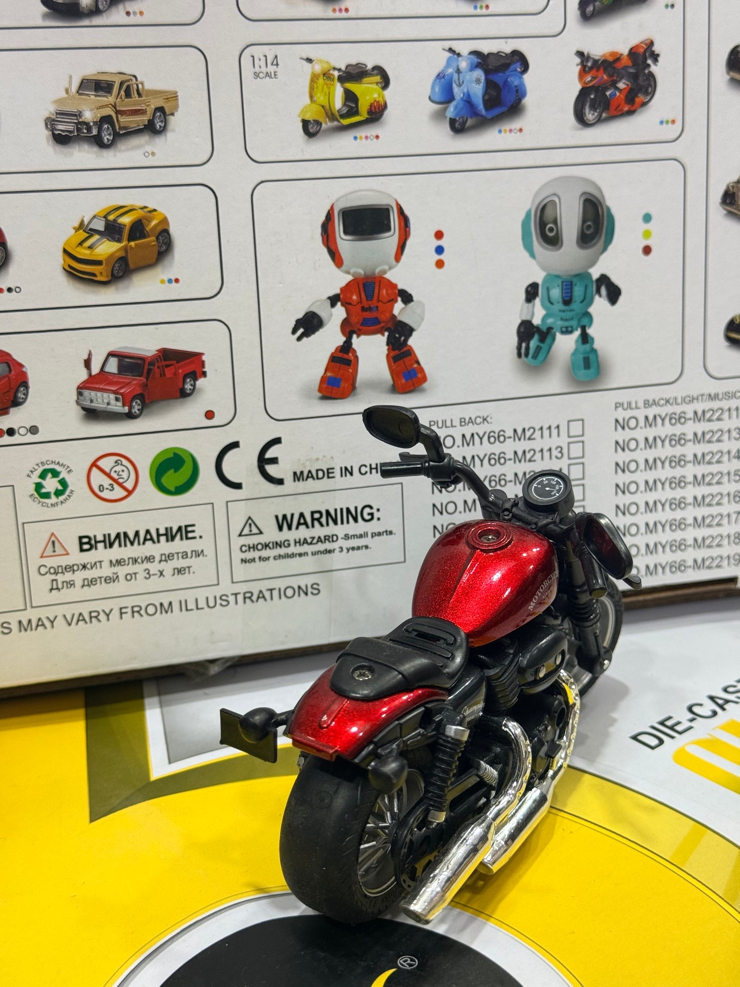 Die-Cast Pull Back Motorcycle Toy – Metal Mini Bike Model for Kids & Collectors