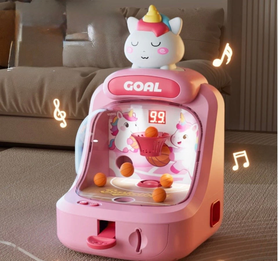 Kids Manual Basketball Shooting Game – Fun Indoor Toy with 10 Balls