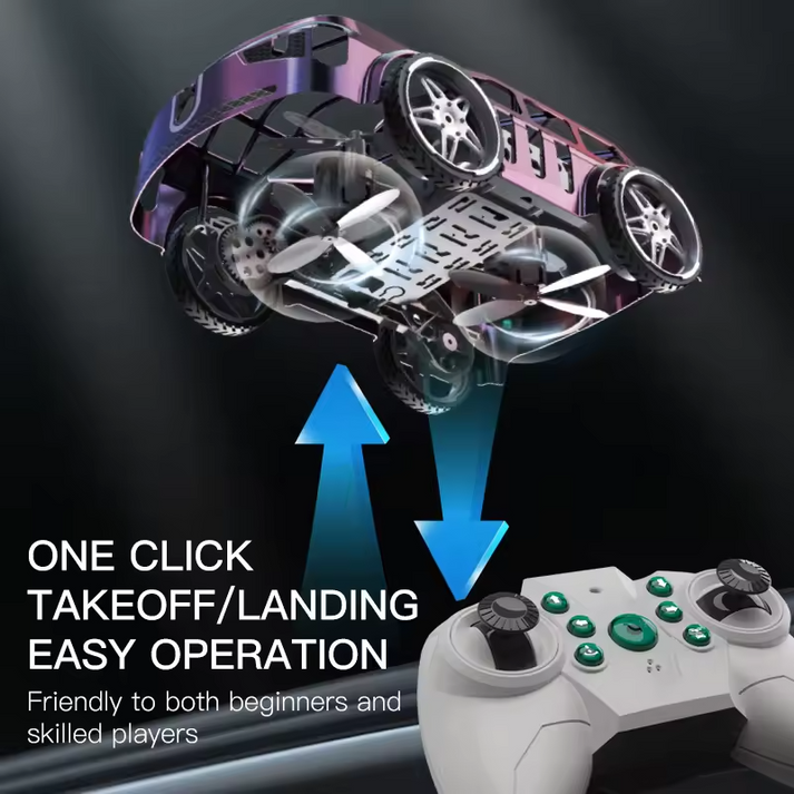 2 In 1 RC Flying Car Drone Toy For Kids