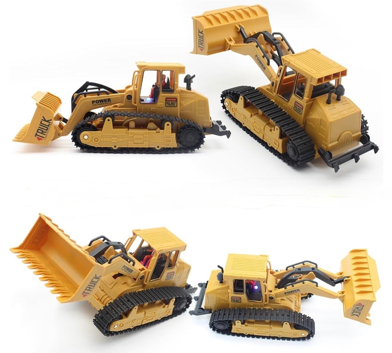 Remote Control Bulldozer RC | 1:20 Scale 4WD Construction Vehicle with Lights & Sound