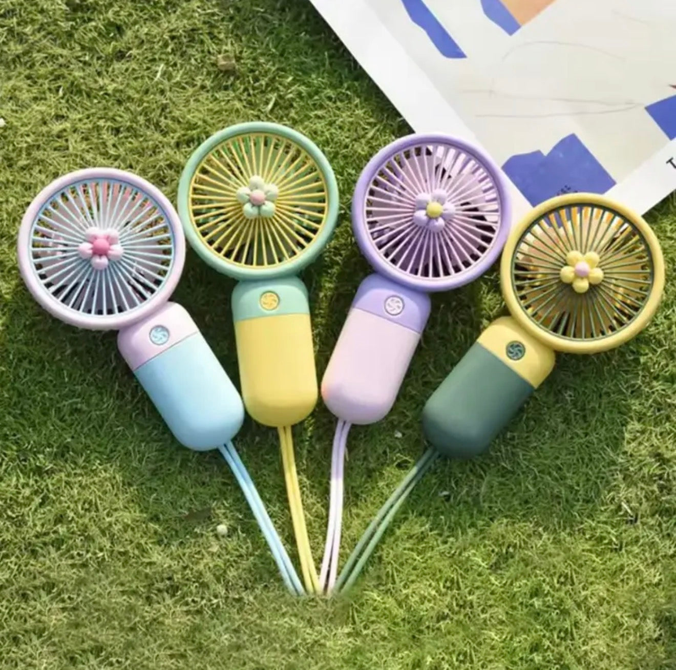 Flower Handheld Portable Small Fan