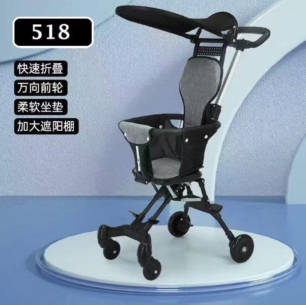 Premium Foldable Buggy Baby Stroller With Sunshade