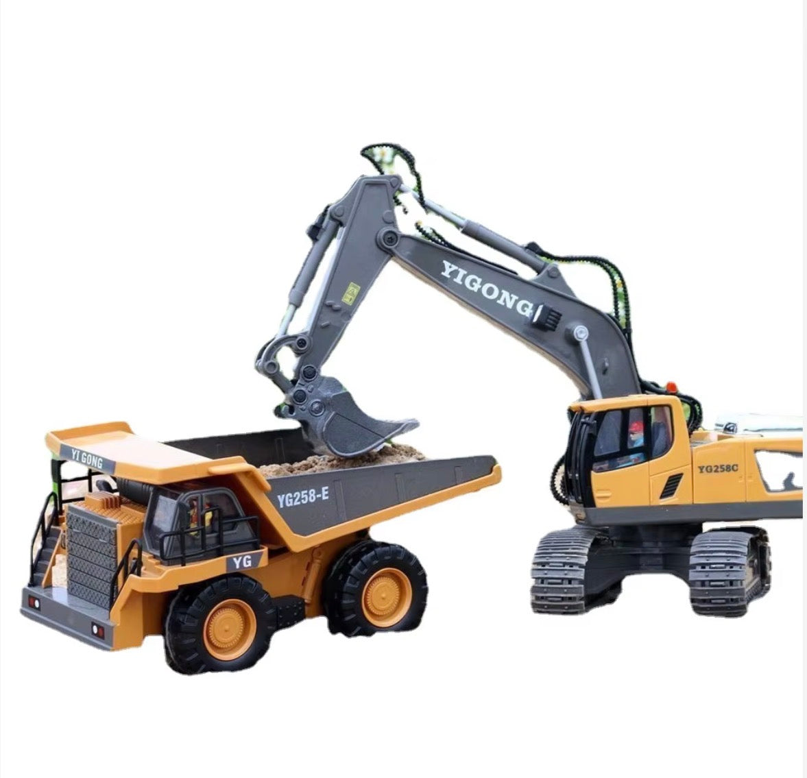 Remote Control Excavator Toy Truck | 1:22 Scale Construction RC Vehicle with Rechargeable Battery