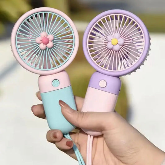 Flower Handheld Portable Small Fan