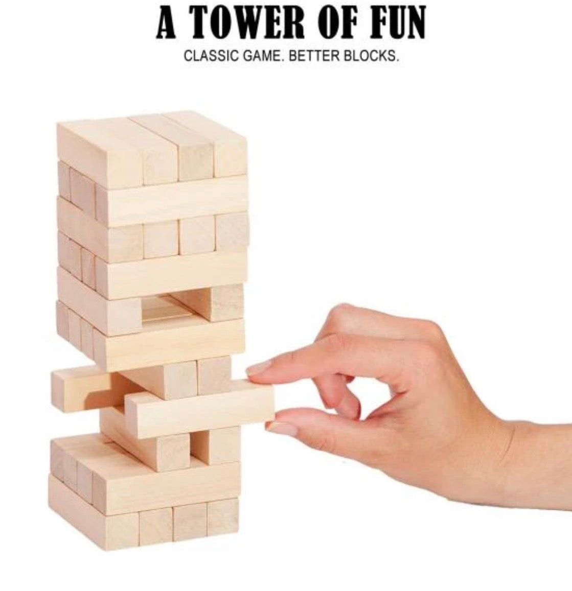 Classic Wooden Jenga Game – Endless Fun & Towering Challenge