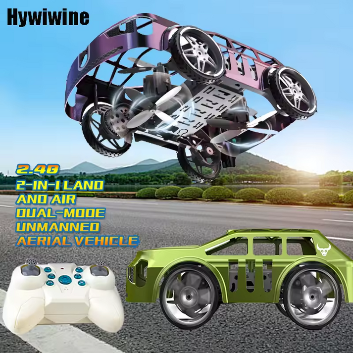2 In 1 RC Flying Car Drone Toy For Kids
