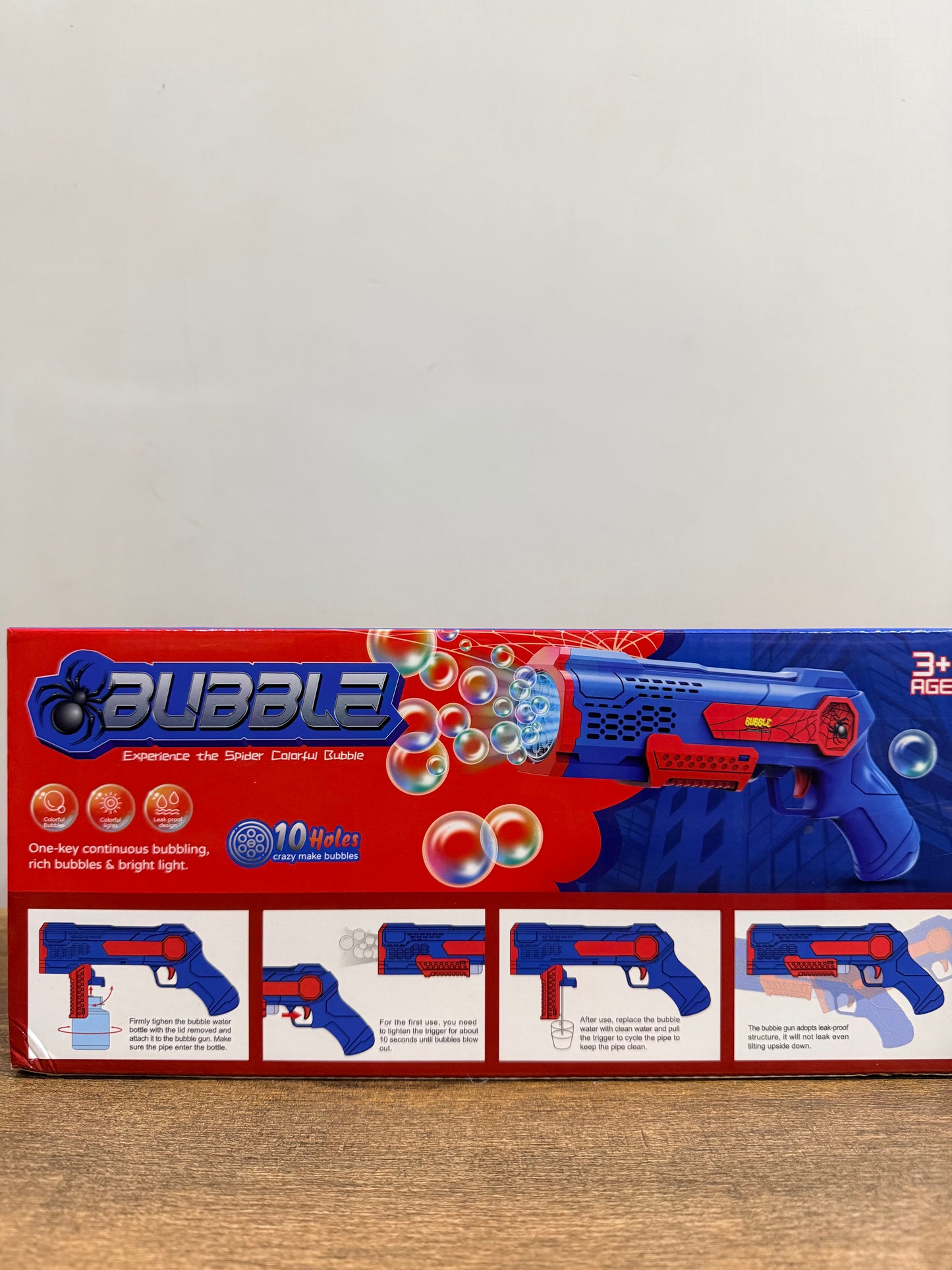 Spider Bubble Gun – 10-Hole High-Pressure Bubble Toy for Kids