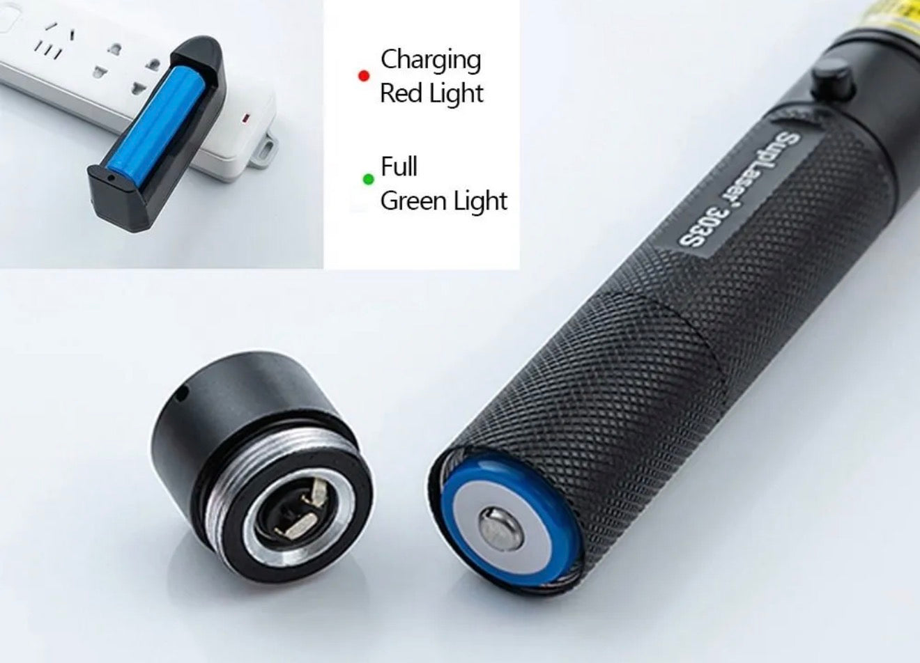 Rechargeable Green Laser Pointer Light – Long-Range High-Visibility Laser for Presentations & Outdoor Use