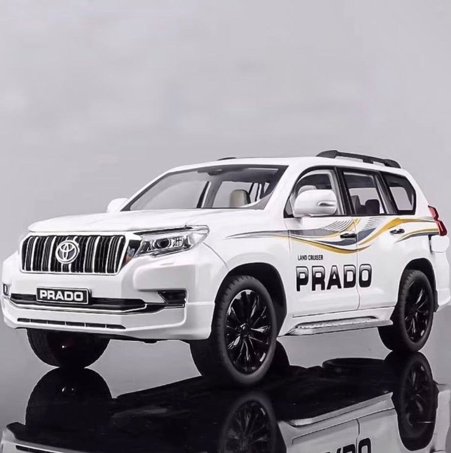 1:24 RC Prado Alloy Diecast Car with Remote | Openable Doors, Lights & Music