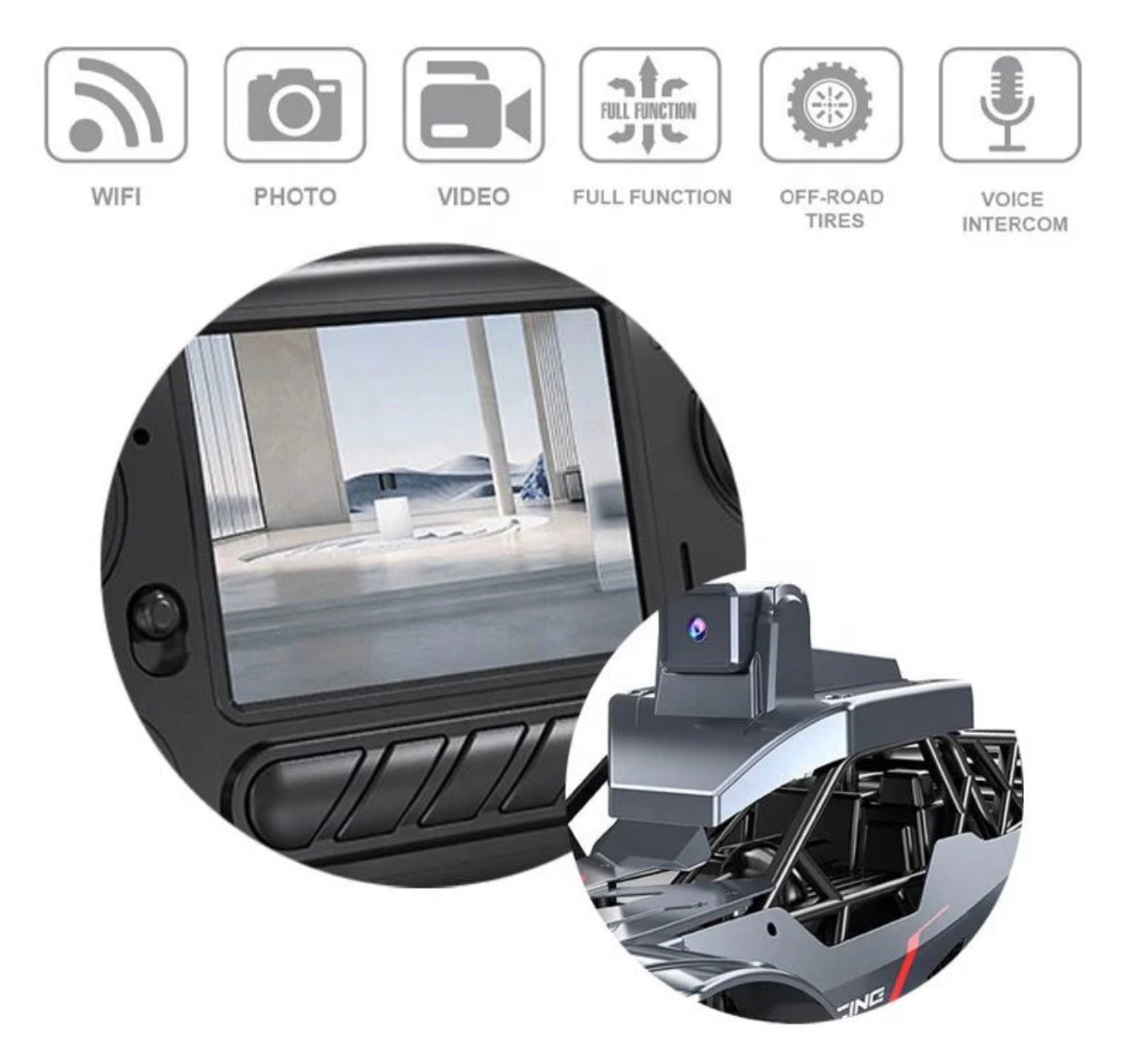 RC Rock Crawler with HD Camera | Remote Control Alloy Off-Road Vehicle