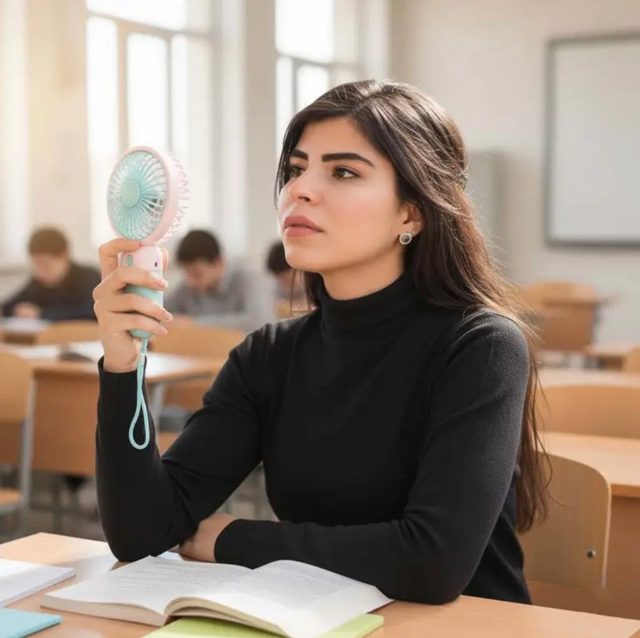 Flower Handheld Portable Small Fan