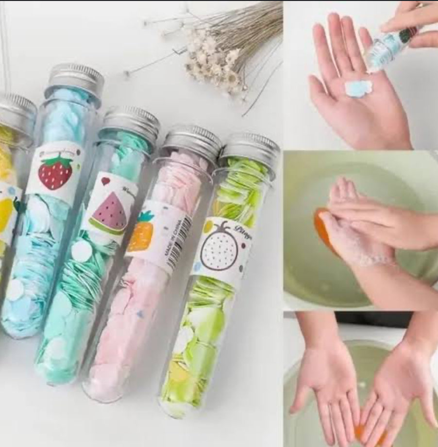 1Pc Portable Travel Bottle Shape Paper Soap