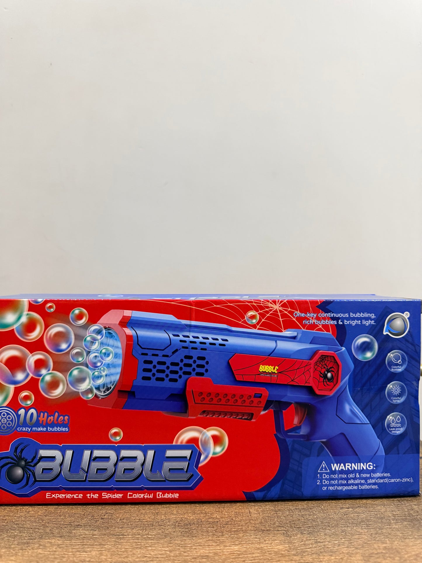 Spider Bubble Gun – 10-Hole High-Pressure Bubble Toy for Kids
