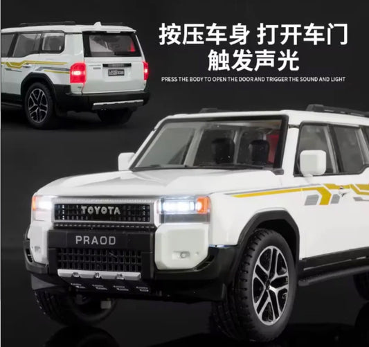 1:24 Diecast Toyota Land Cruiser Prado LC250 Model Car