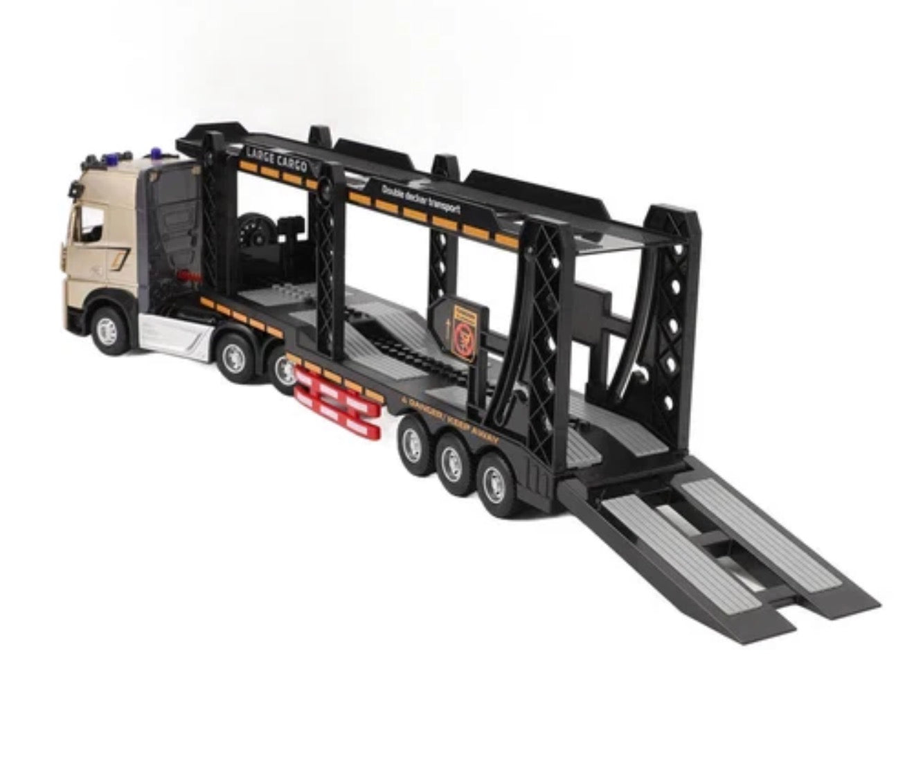 1:24 RC 2.4GHz Diecast Double-Layer Cargo Truck – Remote Control Large Truck Toy