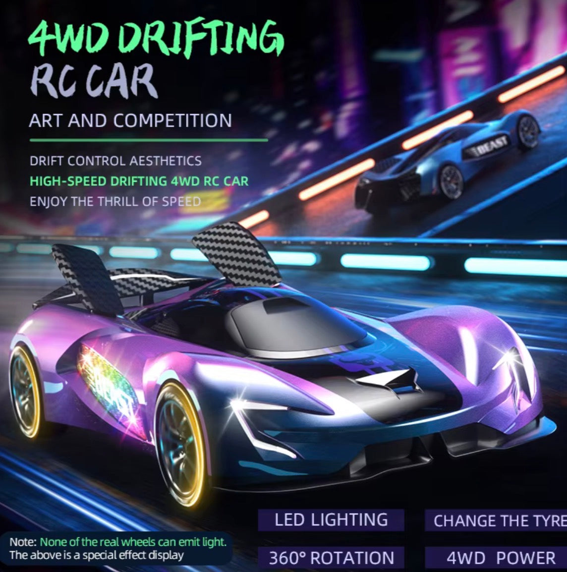 RC Drift Car 4WD | High-Speed 2.4GHz Remote Control Racing Vehicle for Kids