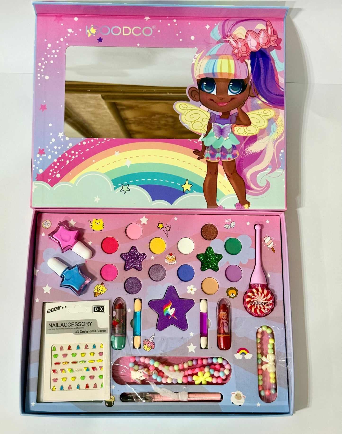 29-in-1 Kids Makeup Kit with Mirror – Fun & Creative Beauty Set for Girls