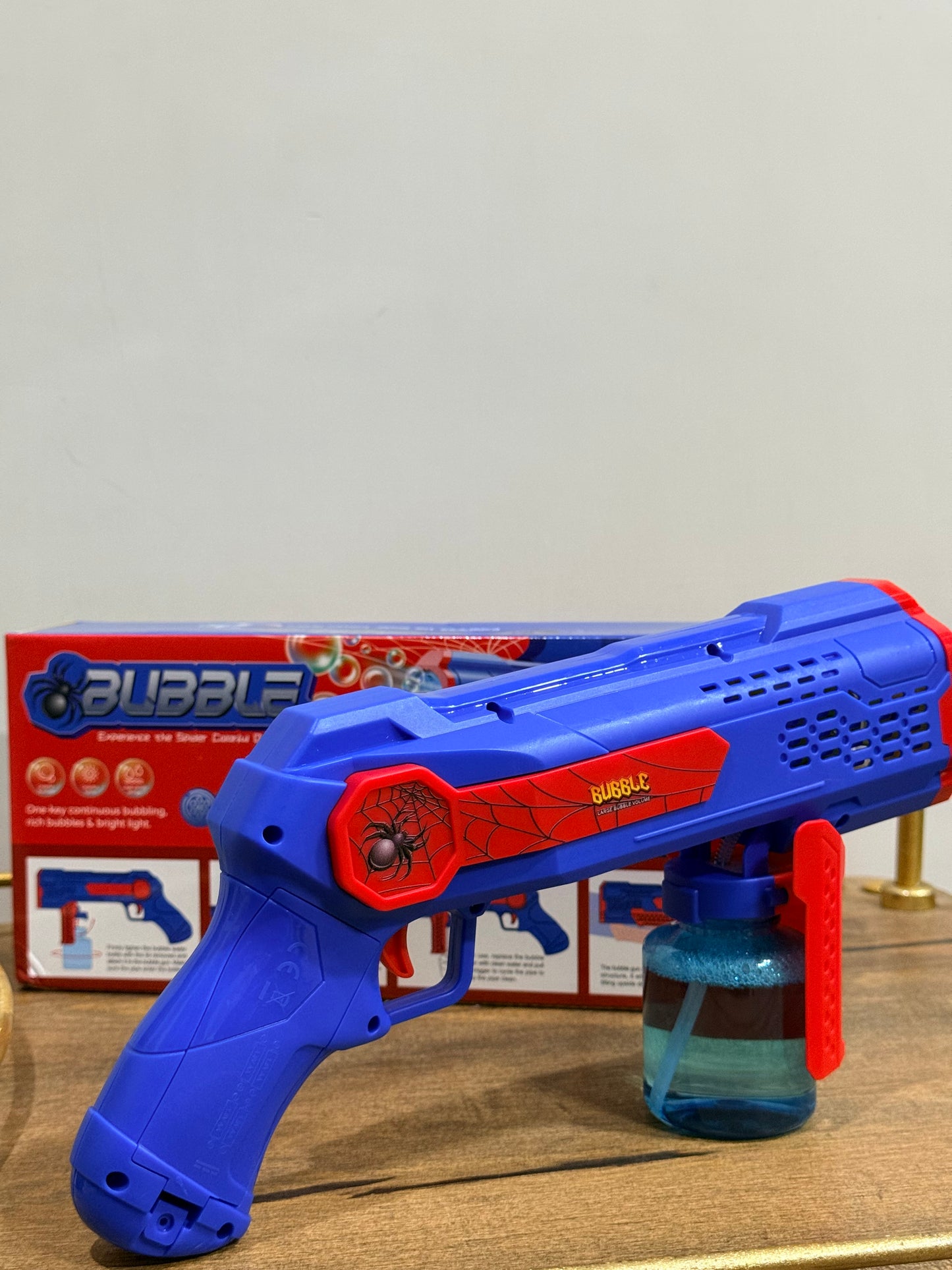 Spider Bubble Gun – 10-Hole High-Pressure Bubble Toy for Kids