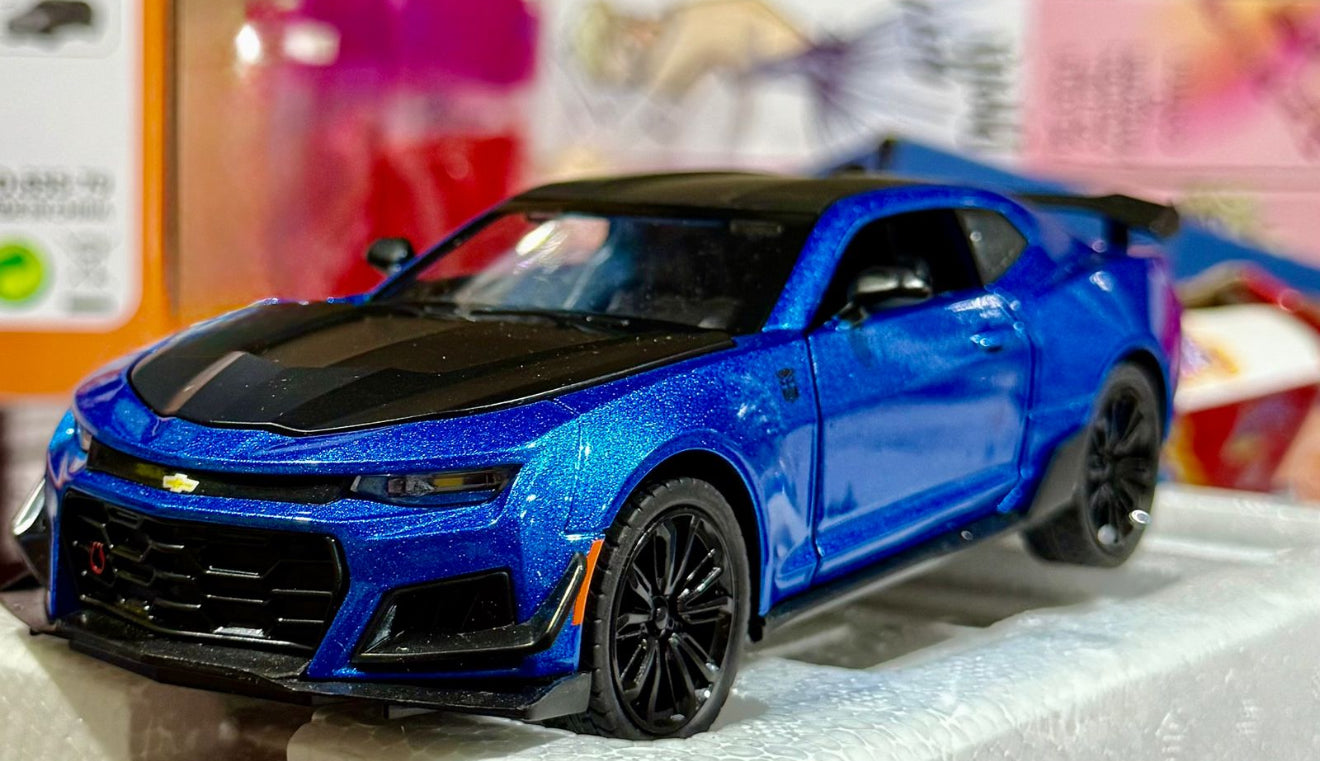 1:24 Diecast Chevrolet Camaro ZL1 Model Car | Openable Doors & Pull-Back | Kamran Traders