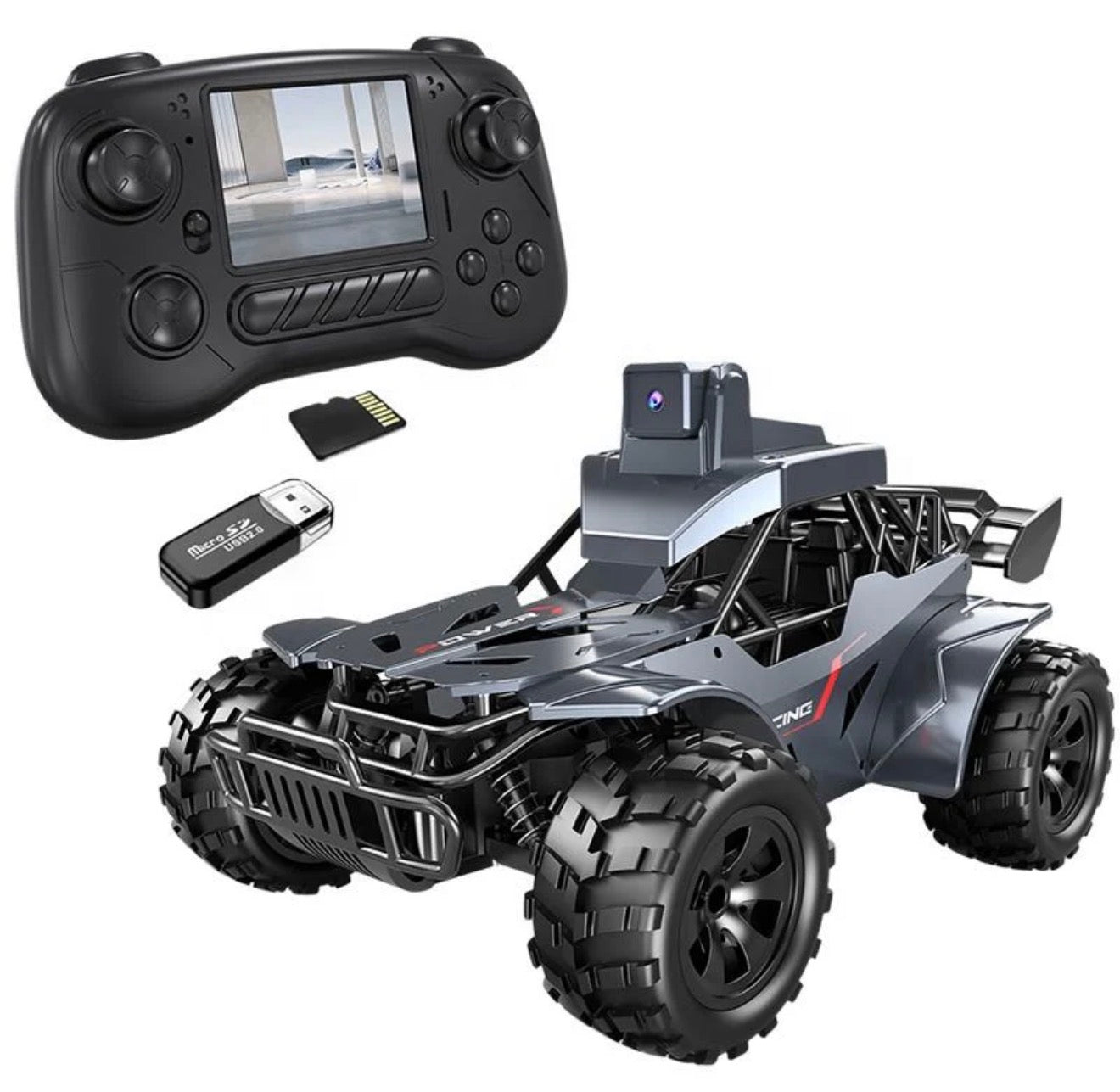 RC Rock Crawler with HD Camera | Remote Control Alloy Off-Road Vehicle