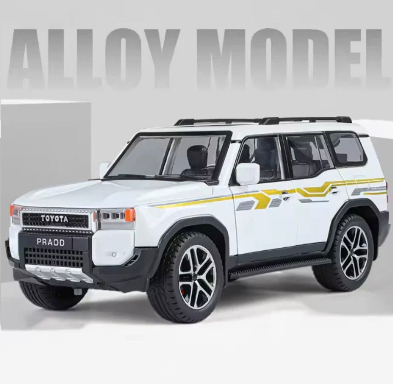 1:24 Diecast Toyota Land Cruiser Prado LC250 Model Car