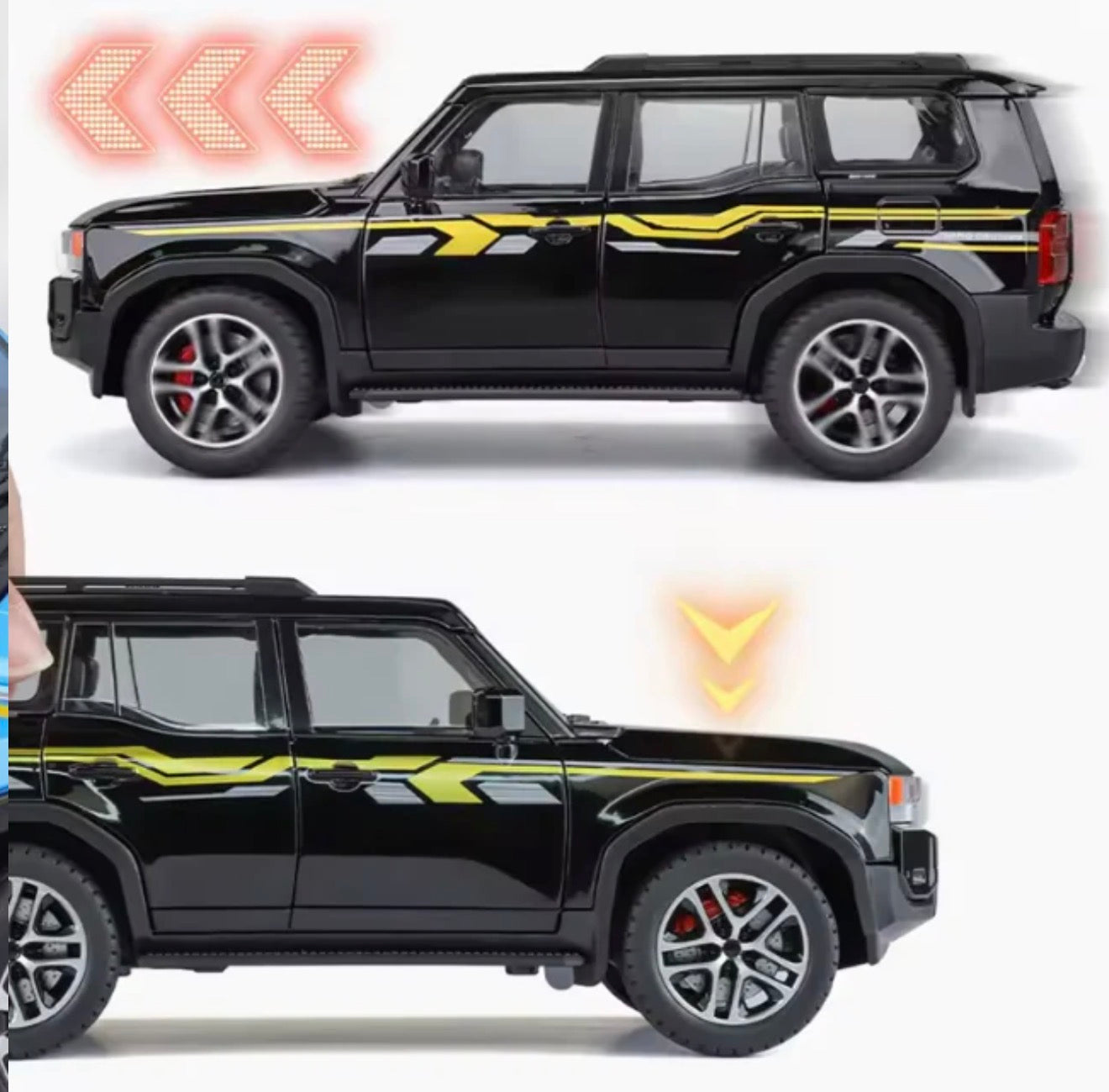 1:24 Diecast Toyota Land Cruiser Prado LC250 Model Car