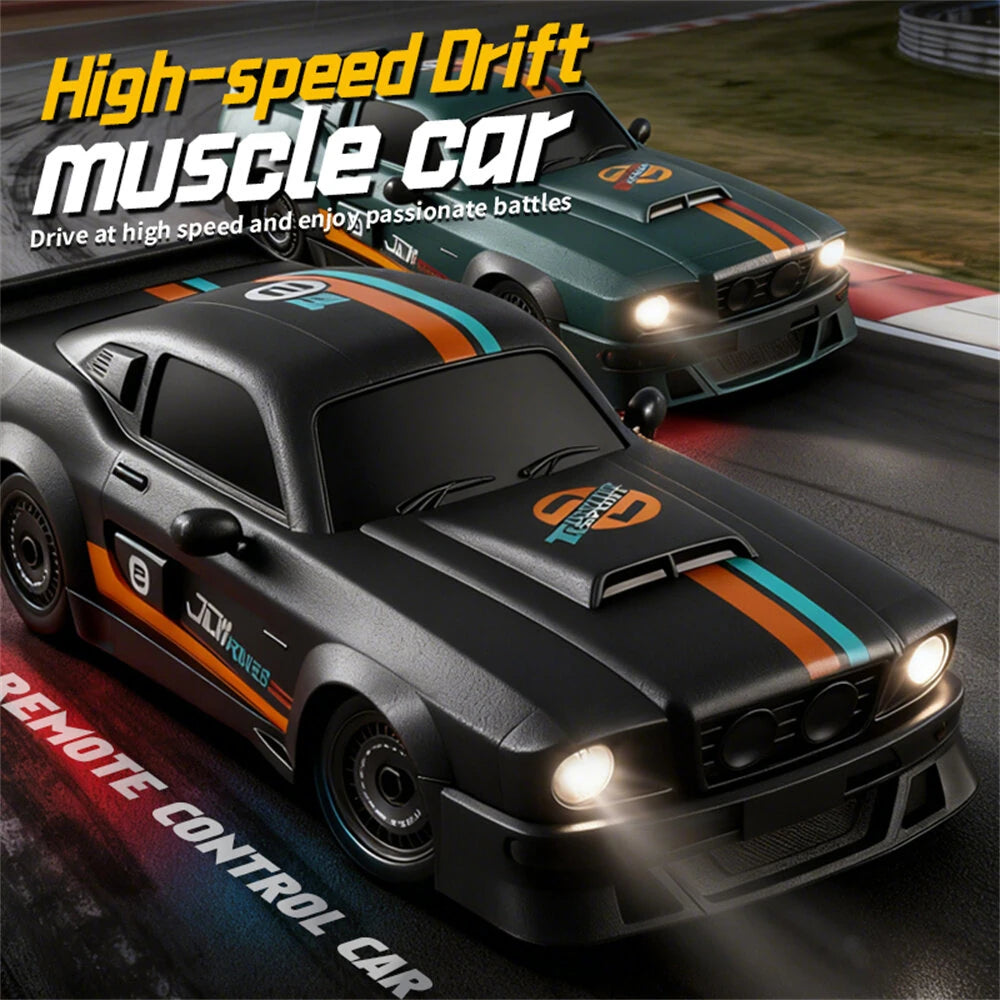 4WD Drift RC Car LED Light Remote Control High Speed