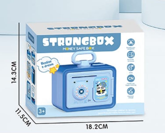 Toy Strongbox Safe – Mini Money Bank with Lock & Key for Kids