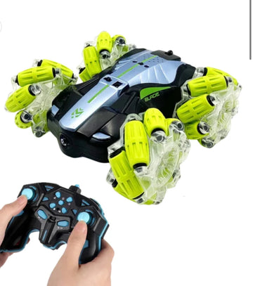 360° Rotating Stunt Car – Rechargeable Remote Control Car with Flips & Spins