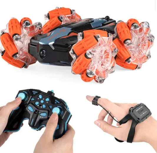 360° Rotating Stunt Car – Rechargeable Remote Control Car with Flips & Spins
