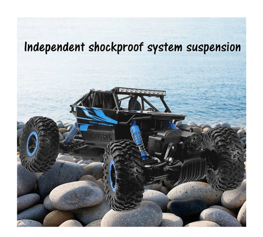 Click N’ Play Remote Control Car | 4WD Off Road Rock Crawler Vehicle | RC Car Off-Road has 2.4 GHz Radio Control Frequency