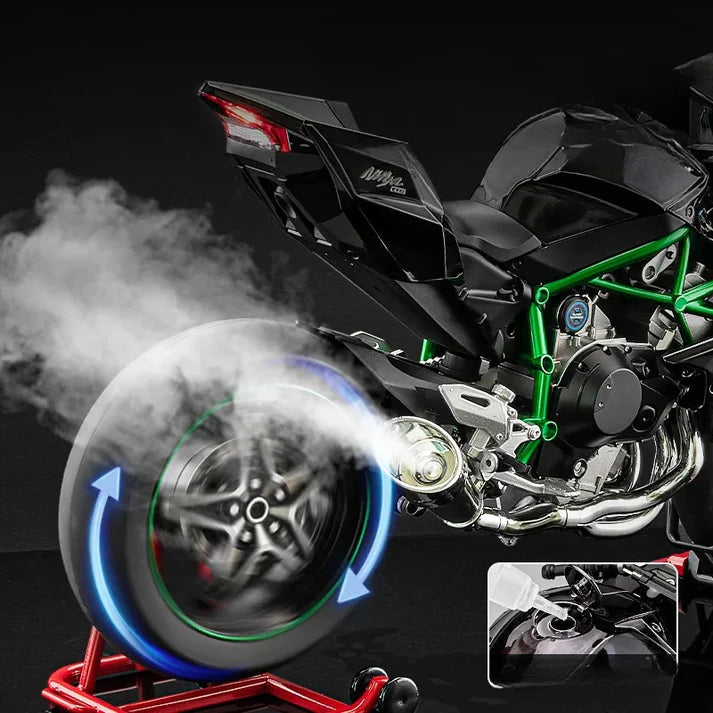 1:6 Diecast Kawasaki Ninja H2R Bootable Spray Bike