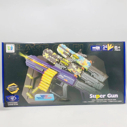 Rechargeable & Manual Shell Throwing Soft Bullet Shooting Gun