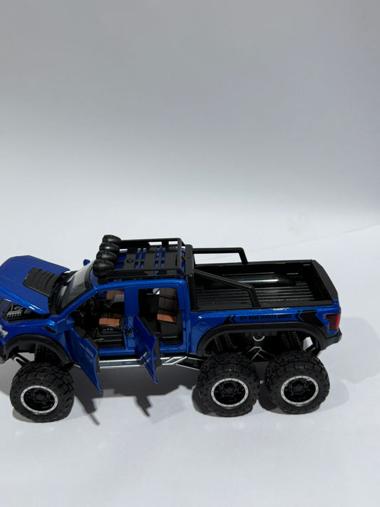 Ford Raptor F150 Alloy Car Model Diecast Toy Metal Modified Off-Road Vehicles Car Model Sound Light Collection Kids Gifts