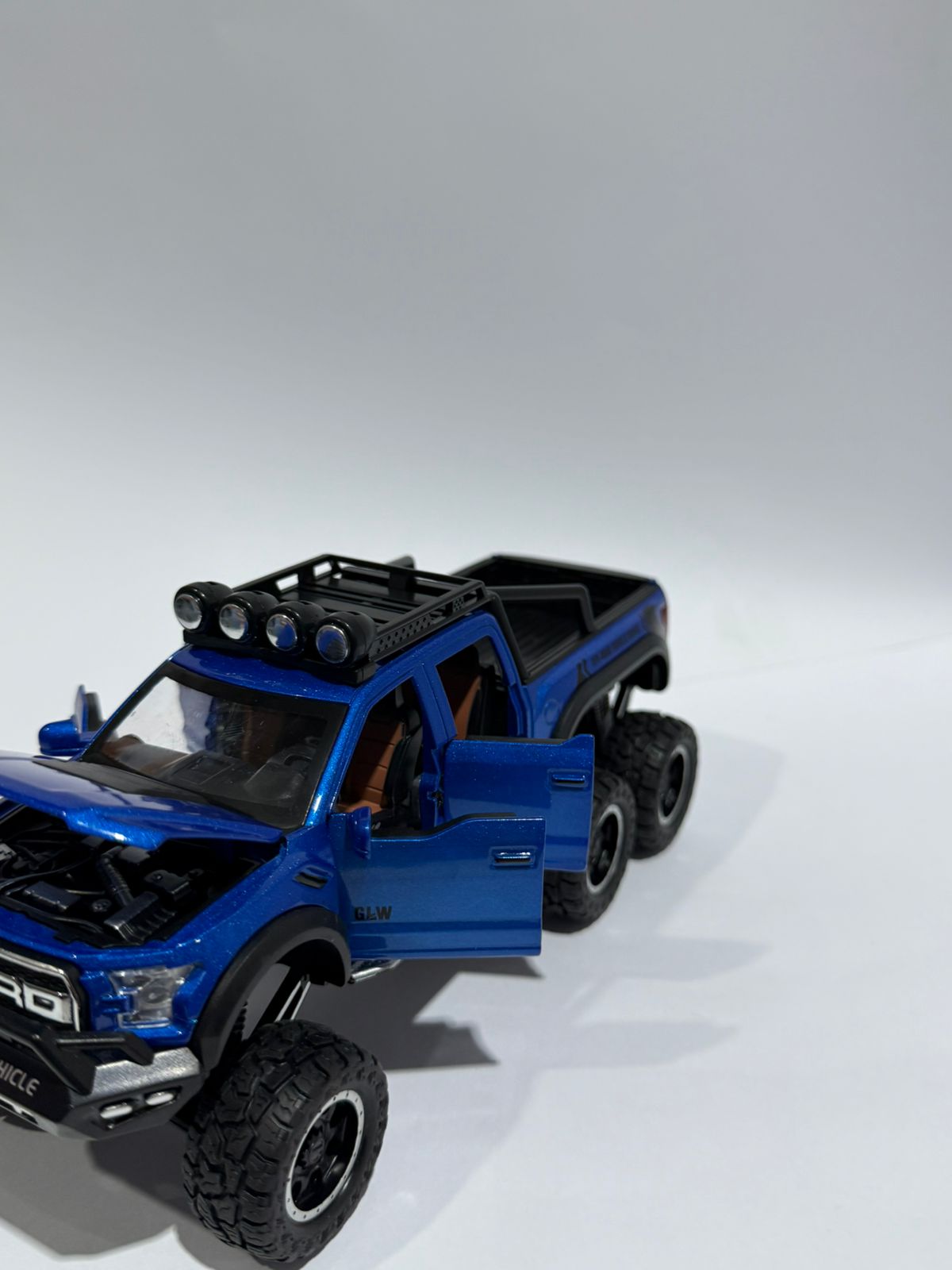 Ford Raptor F150 Alloy Car Model Diecast Toy Metal Modified Off-Road Vehicles Car Model Sound Light Collection Kids Gifts