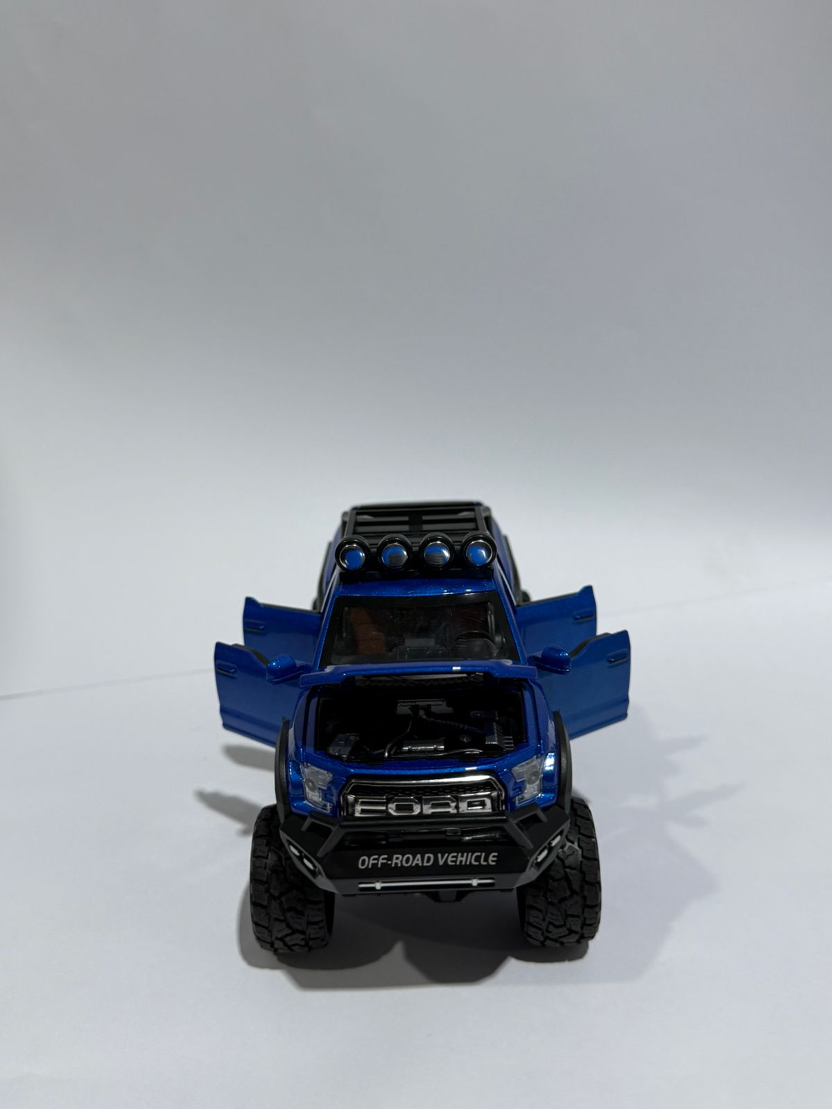 Ford Raptor F150 Alloy Car Model Diecast Toy Metal Modified Off-Road Vehicles Car Model Sound Light Collection Kids Gifts