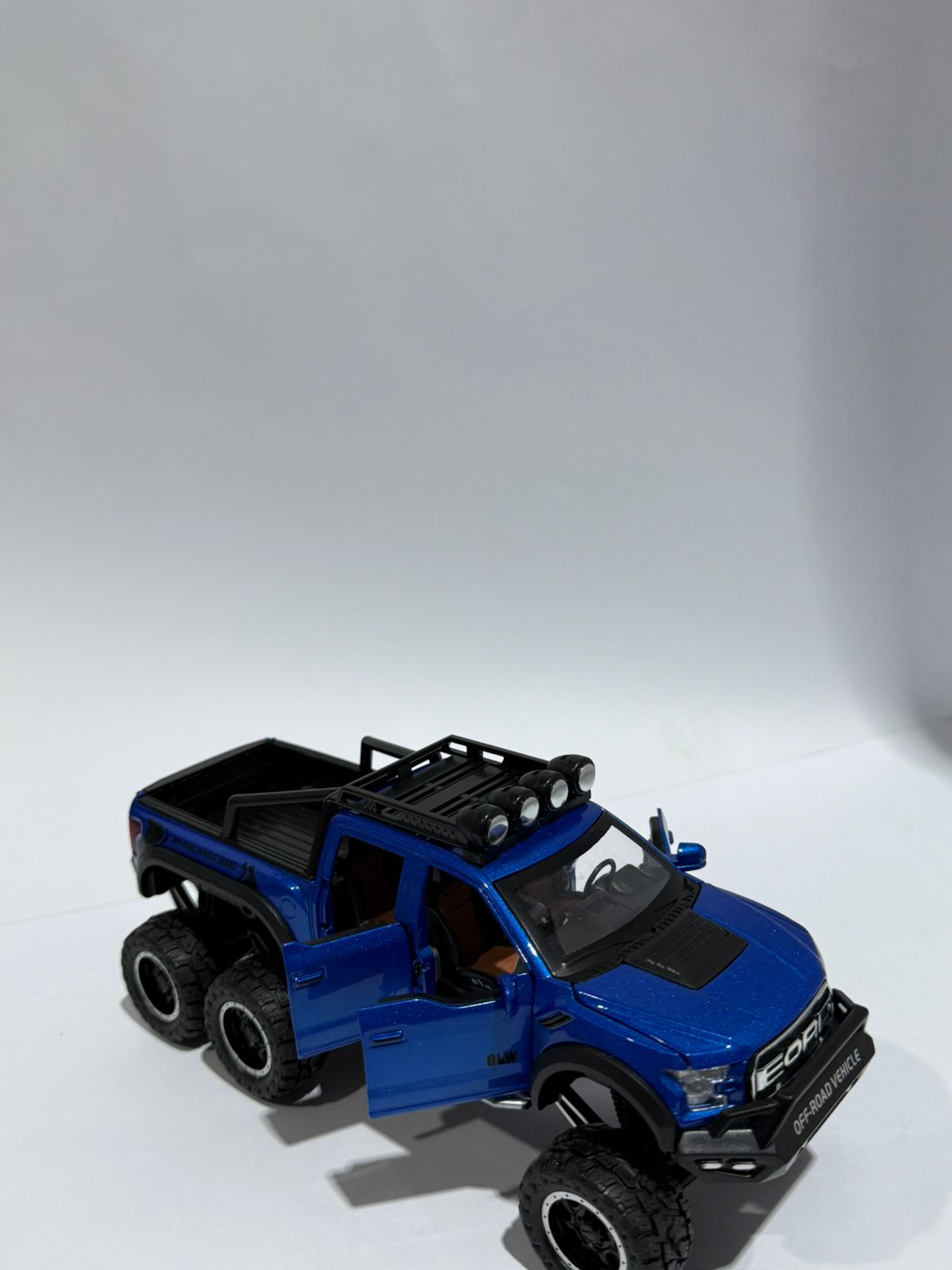 Ford Raptor F150 Alloy Car Model Diecast Toy Metal Modified Off-Road Vehicles Car Model Sound Light Collection Kids Gifts