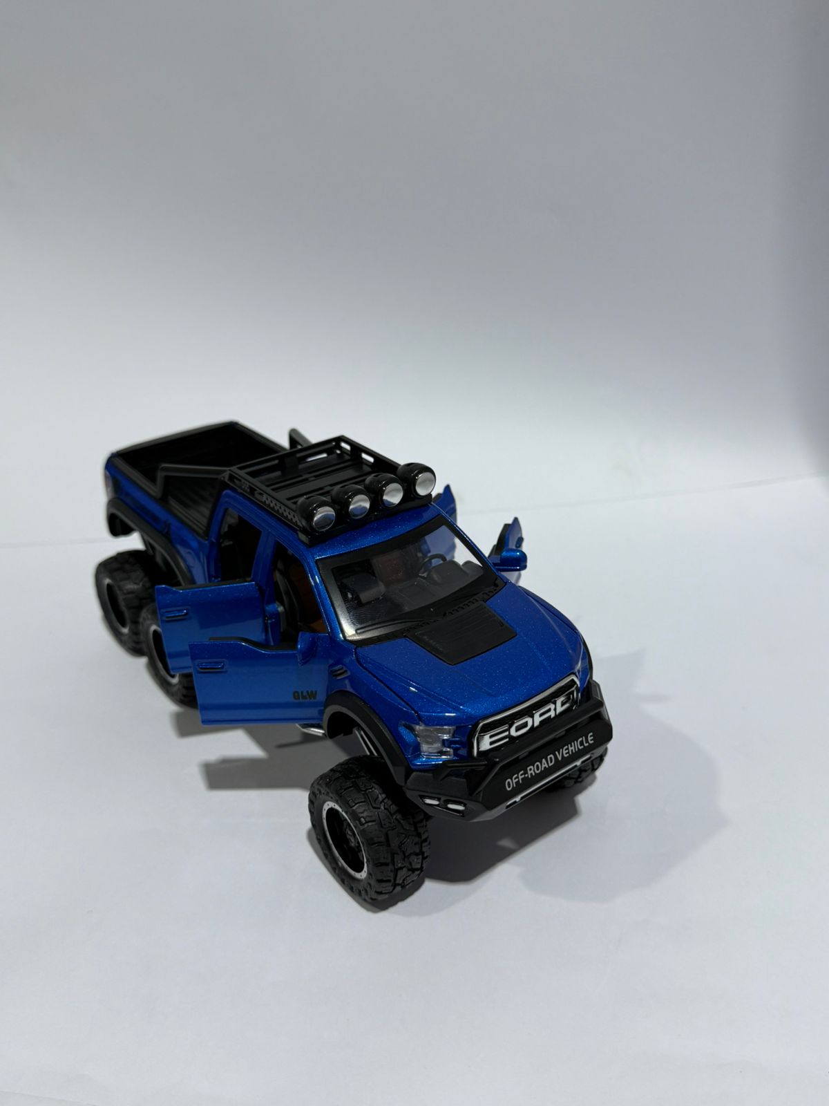 Ford Raptor F150 Alloy Car Model Diecast Toy Metal Modified Off-Road Vehicles Car Model Sound Light Collection Kids Gifts