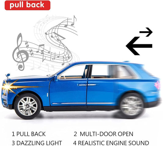 1:24 Diecast Rolls Royce Cullinan Model With Smoke