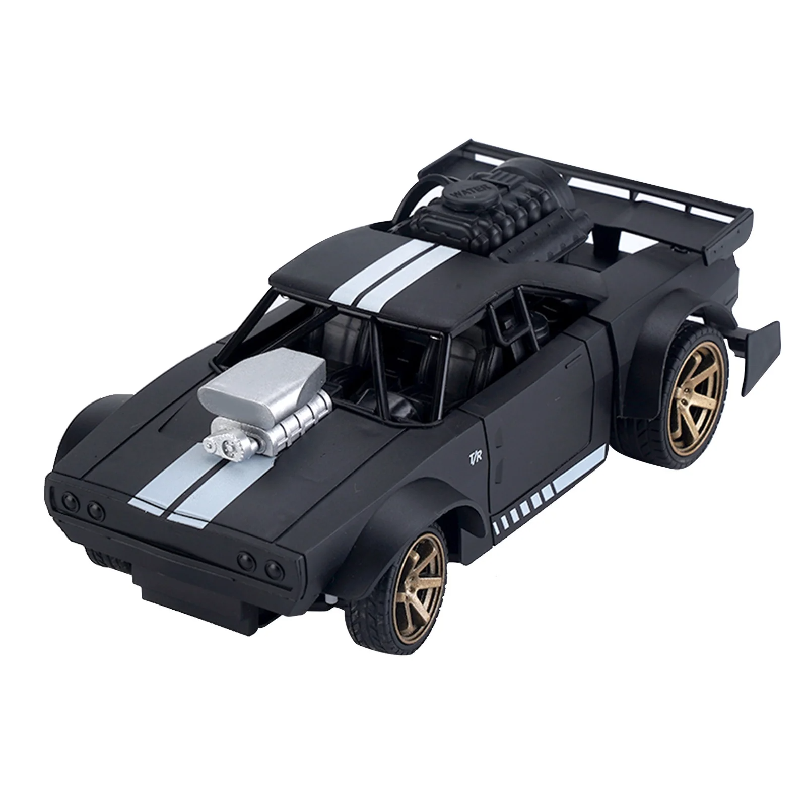 New Remote Control Car For Kids High Speed Race Drift Rc Cars Toy With Cool Led Spray, Kids Outdoor Toys For 4 Boys Girls Birthday Gifts Black